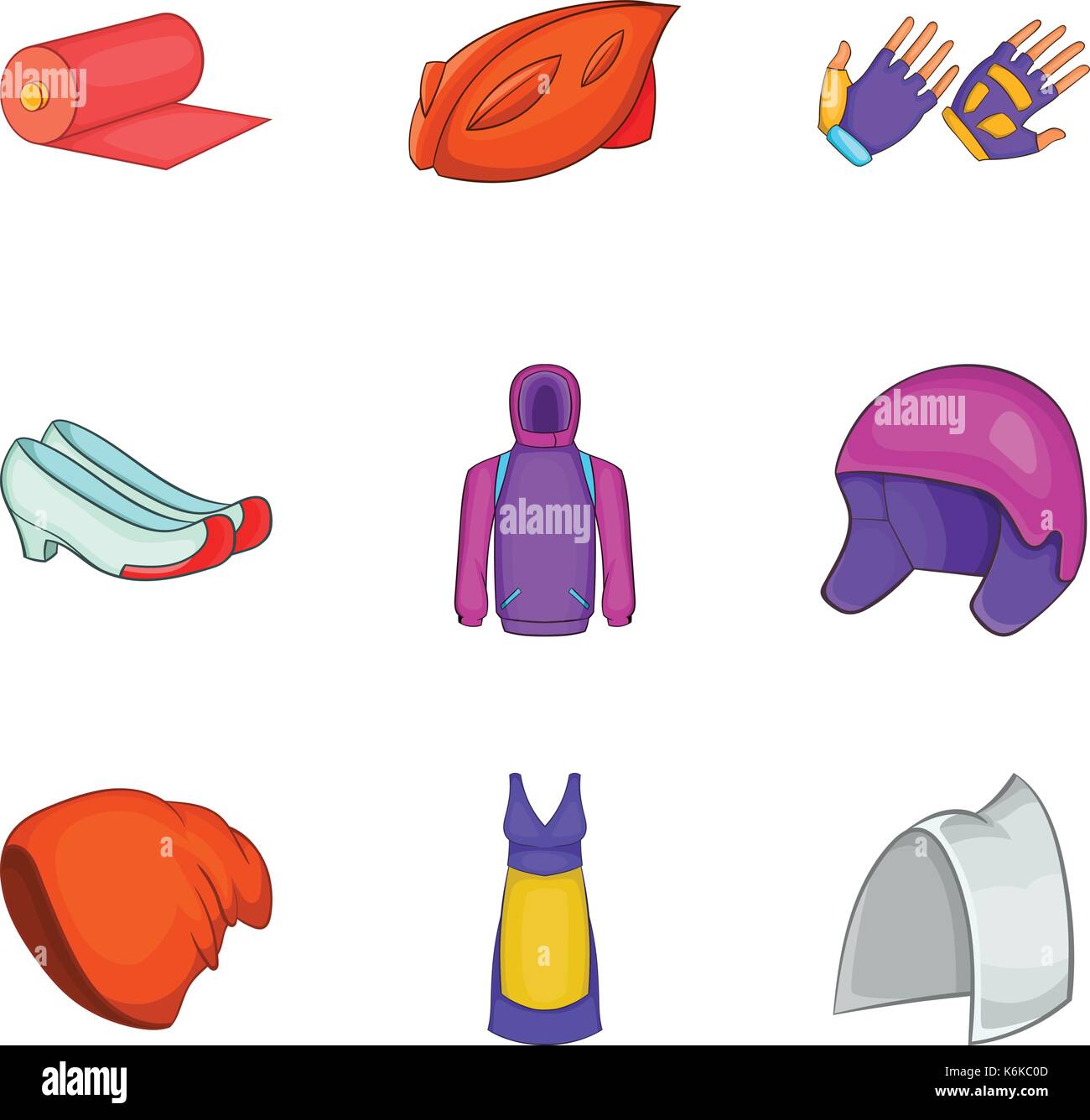 Protect clothes icon set, cartoon style Stock Vector Image & Art Alamy