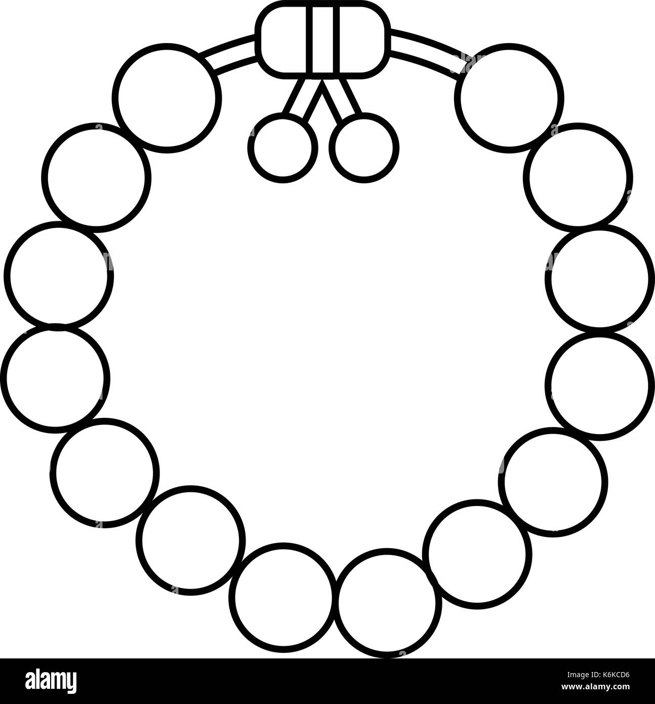 Charming gemstone bracelet icon , outline style Stock Vector Image ...