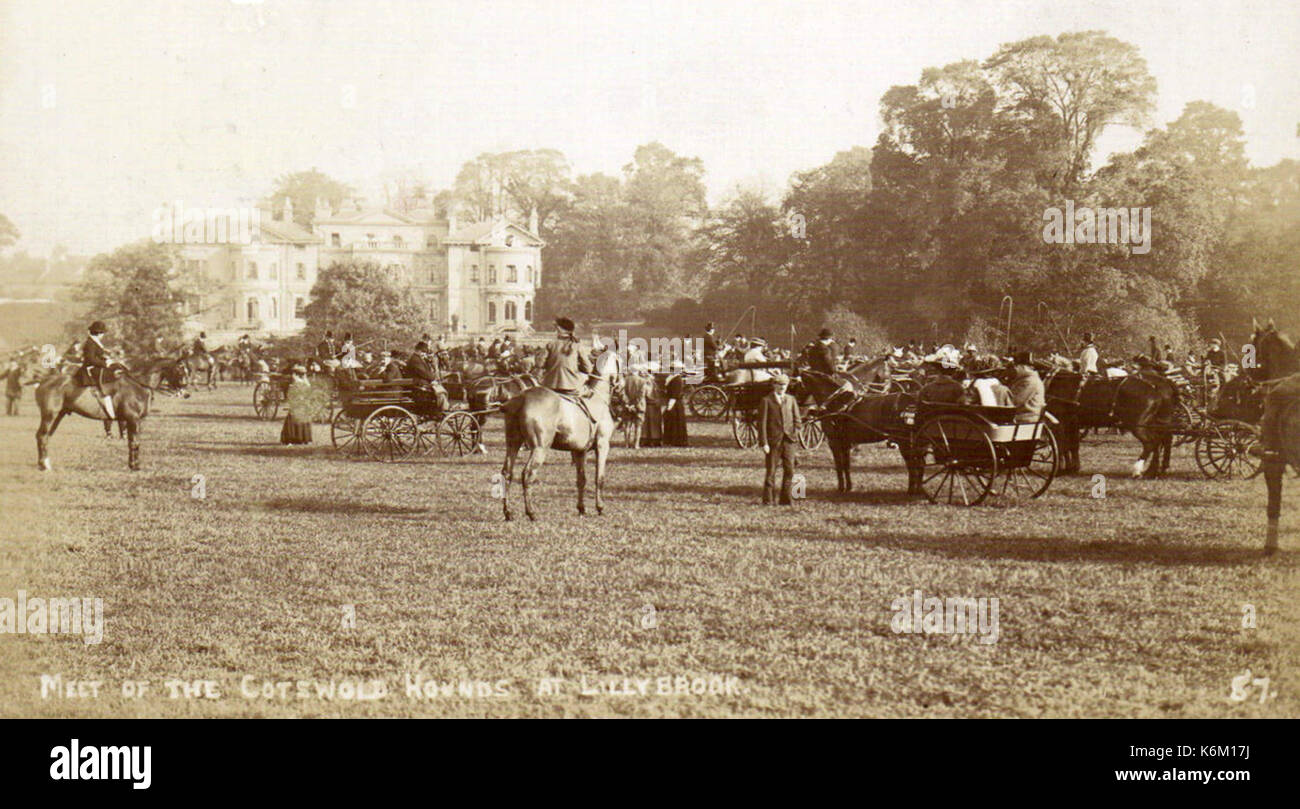 Cheltenham Park 1900 Stock Photo