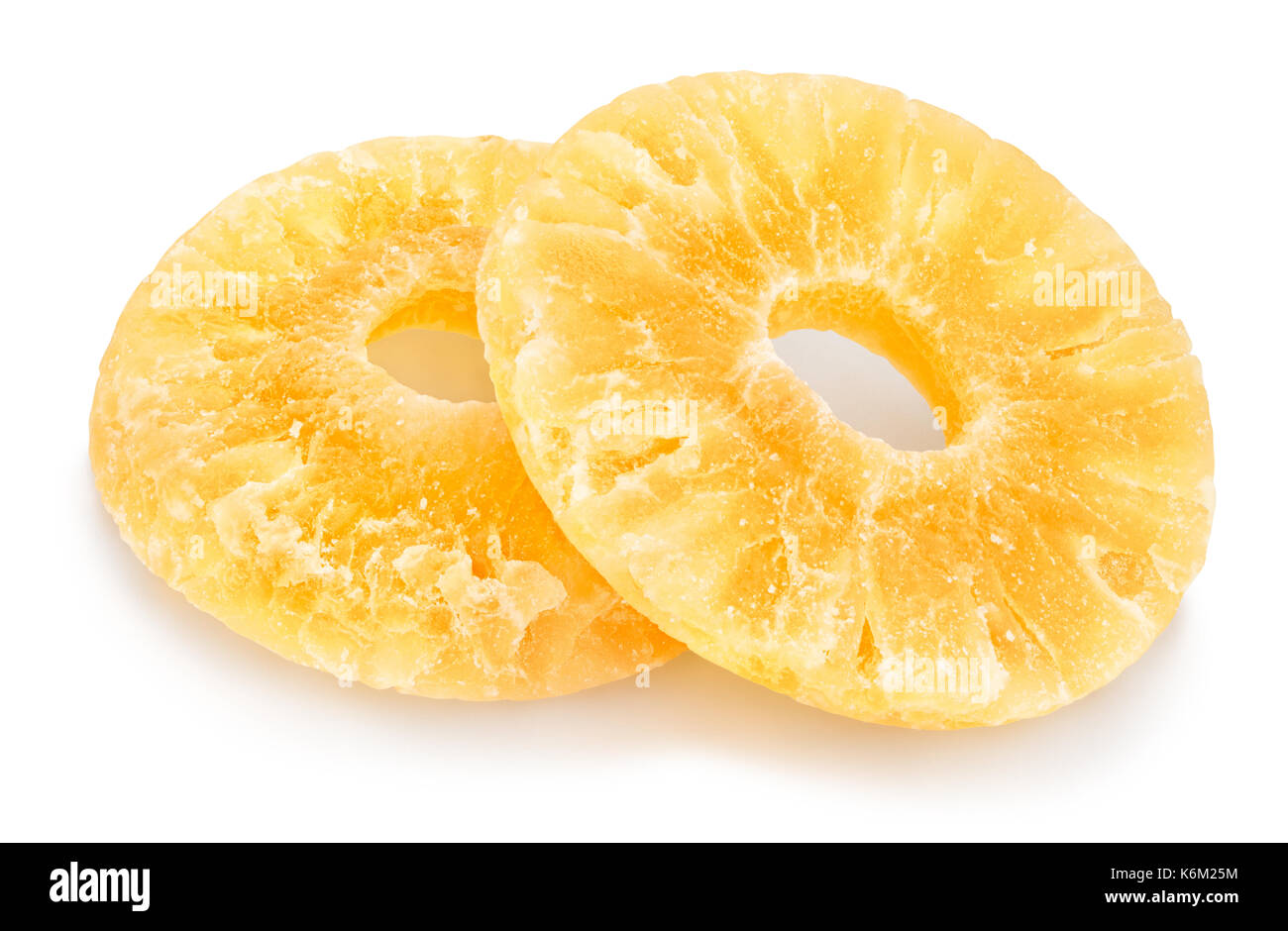 candied pineapple path isolated Stock Photo