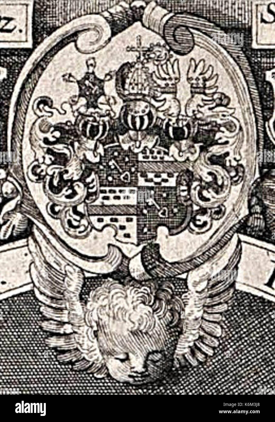 Bischofswappen Philipp Kratz von Scharfenstein Stock Photo Alamy