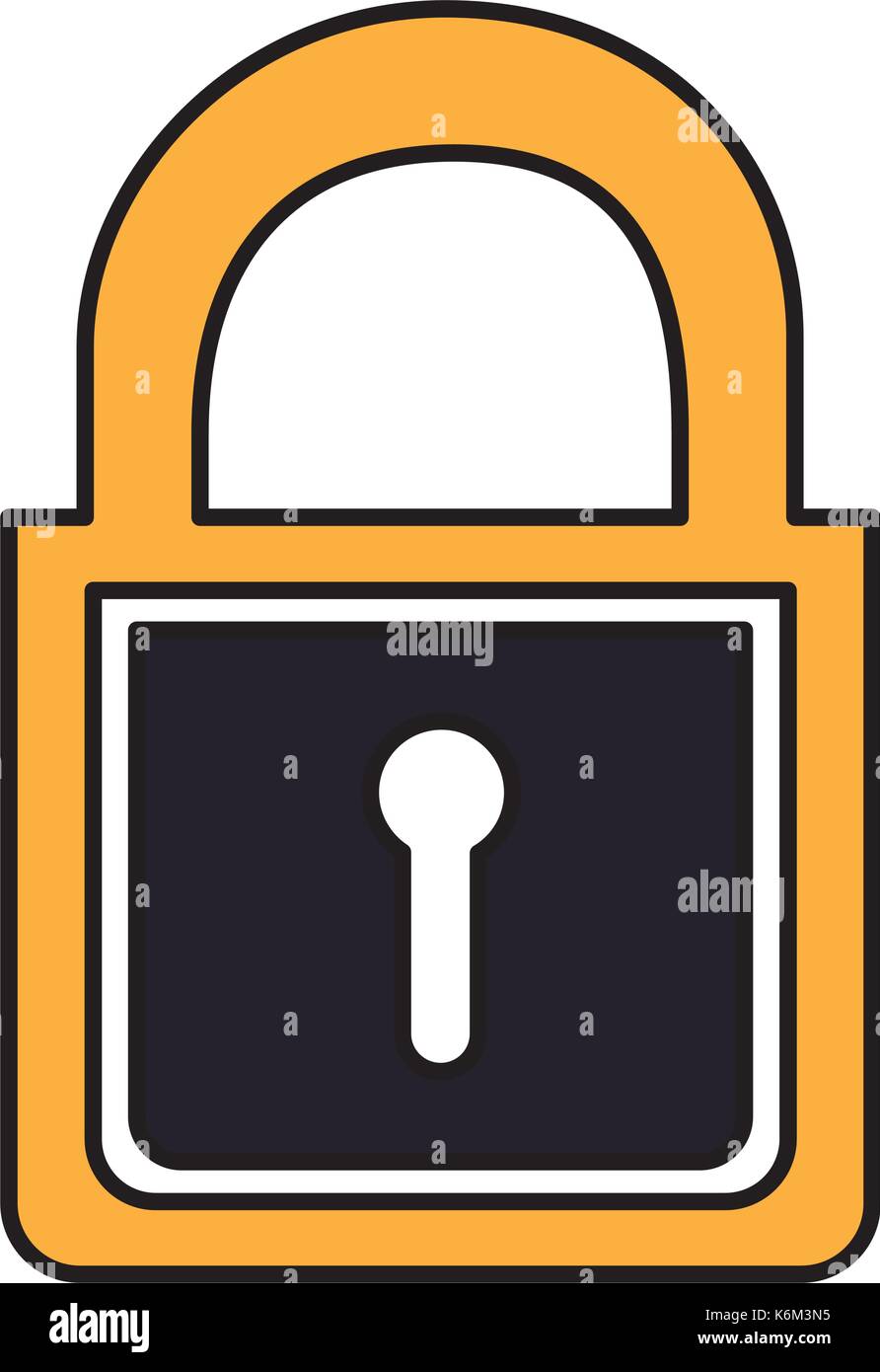 safe secure padlock icon Stock Vector Image & Art - Alamy