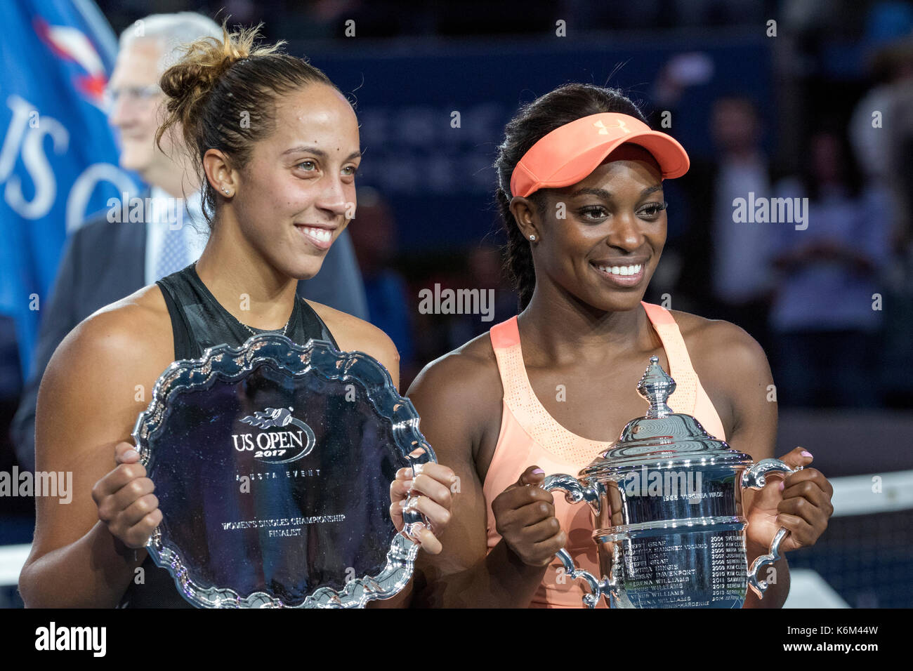 Sloane Stephens (USA) winner of the Women's Singles Final defeats Madison  Keys (USA) at the 2017 US Open Tennis Championships Stock Photo - Alamy