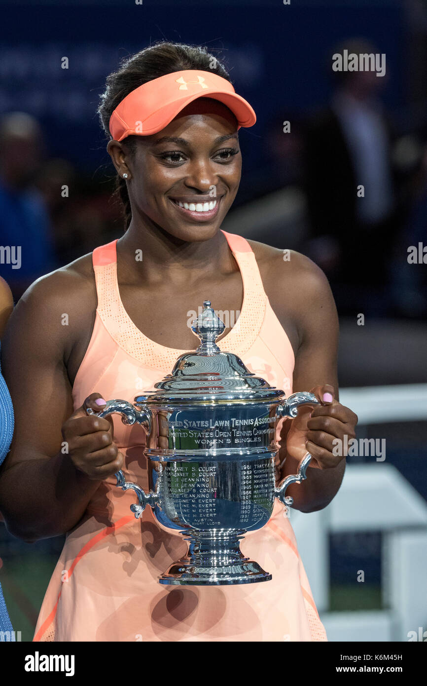 Sloane Stephens (USA) winner of the Women's Singles Final at the 2017 US  Open Tennis Championships Stock Photo - Alamy