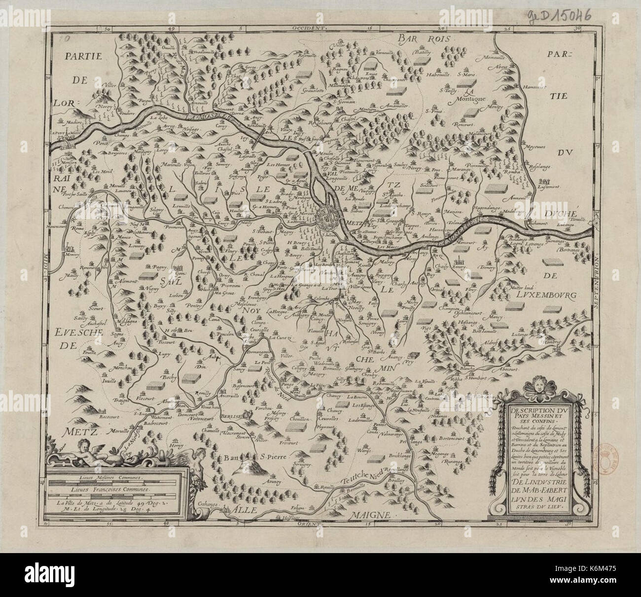 Description du Pays Messin et ses confins 1640 Stock Photo Alamy