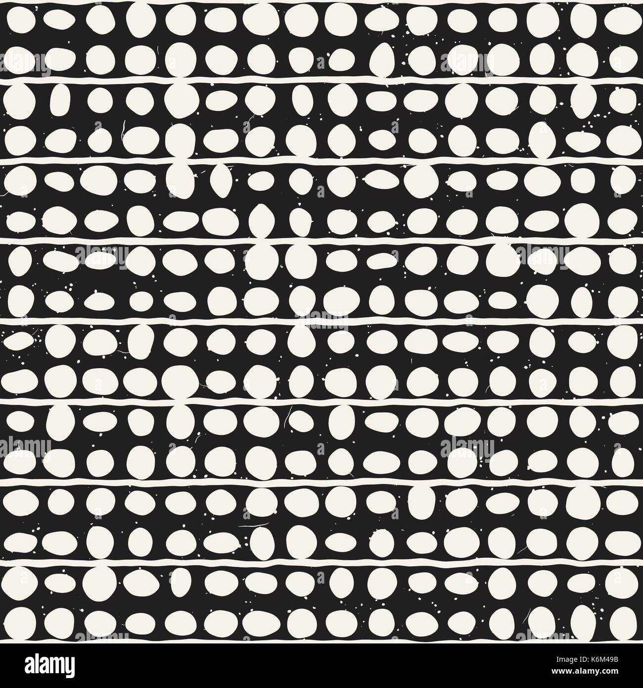 Hand drawn style ethnic seamless pattern. Abstract geometric shapes ...