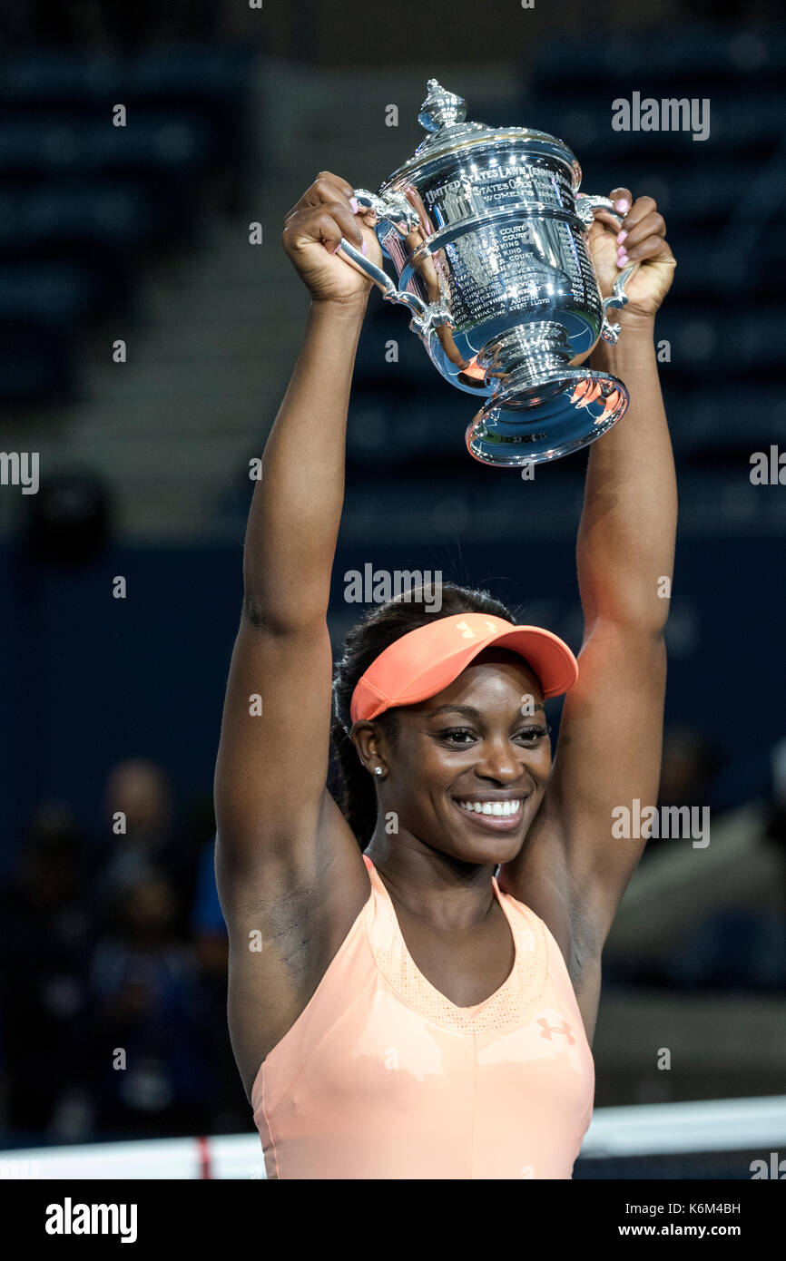 Sloane Stephens (USA) winner of the Women's Singles Final at the 2017 US  Open Tennis Championships Stock Photo - Alamy