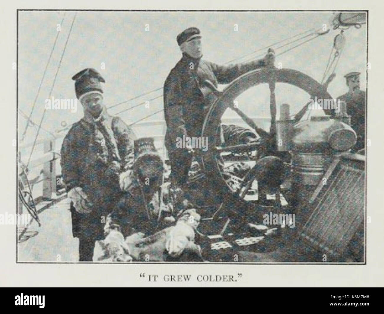 Cape Adare 1899 Carsten Borchgrevink SS Southern Cross ship Stock Photo