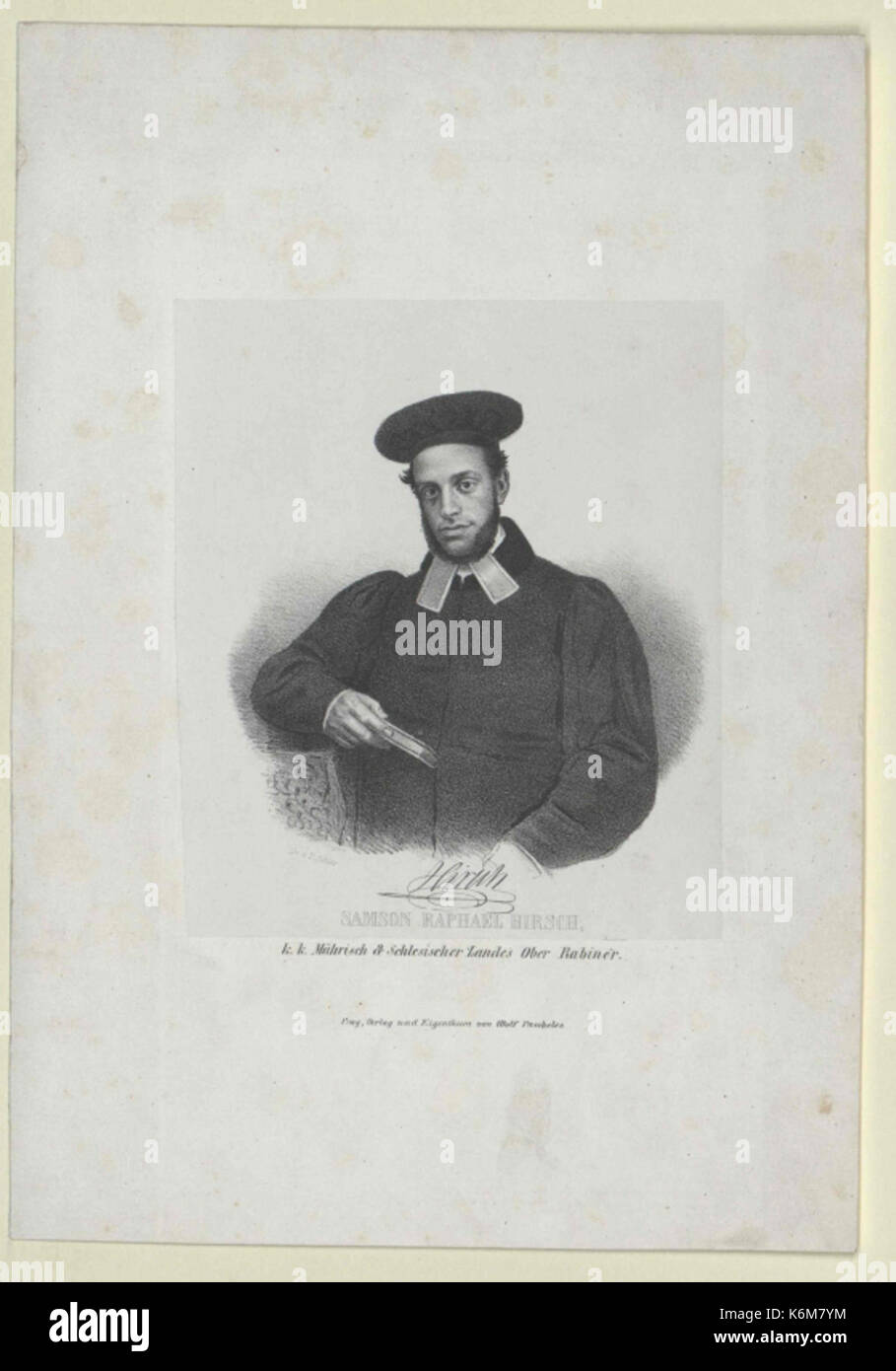 Druck von Schier. Samson Raphael Hirsch.1847 (3941800 Stock Photo Alamy