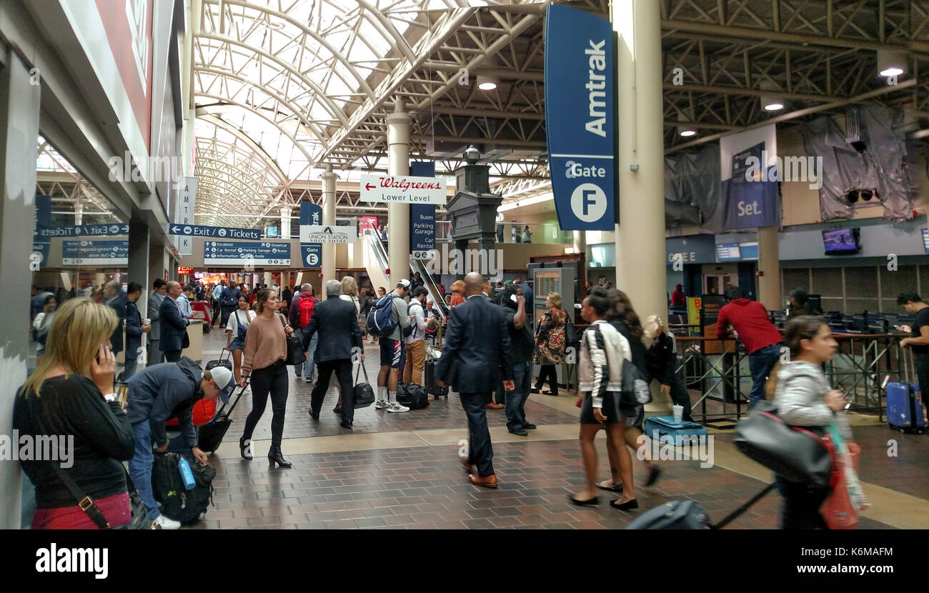 Amtrak Gate F in Union Station, Washington, DC Stock Photo - Alamy