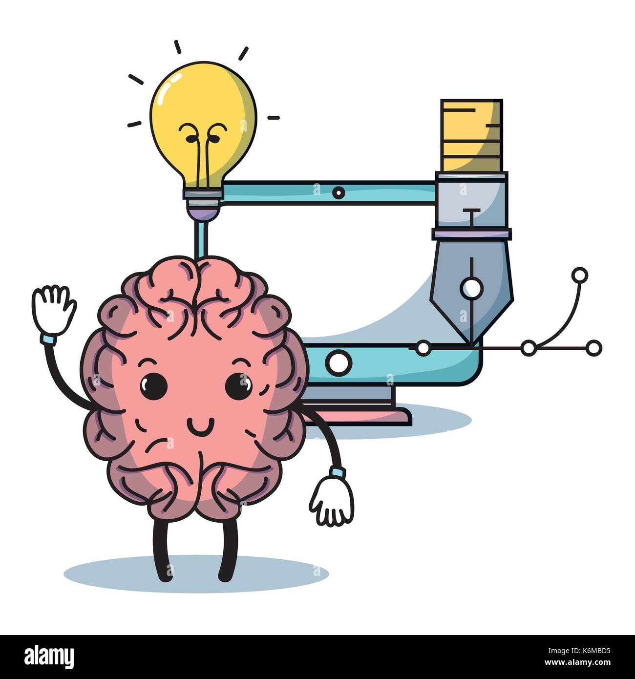 set knowledge education with creative icon Stock Vector