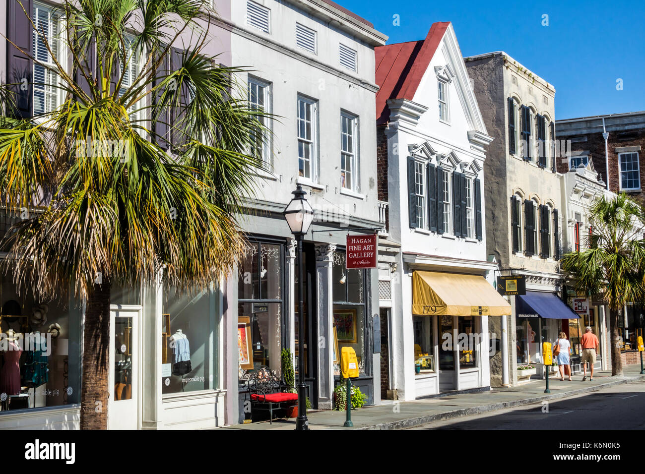 Charleston South Carolina,historic Downtown,King