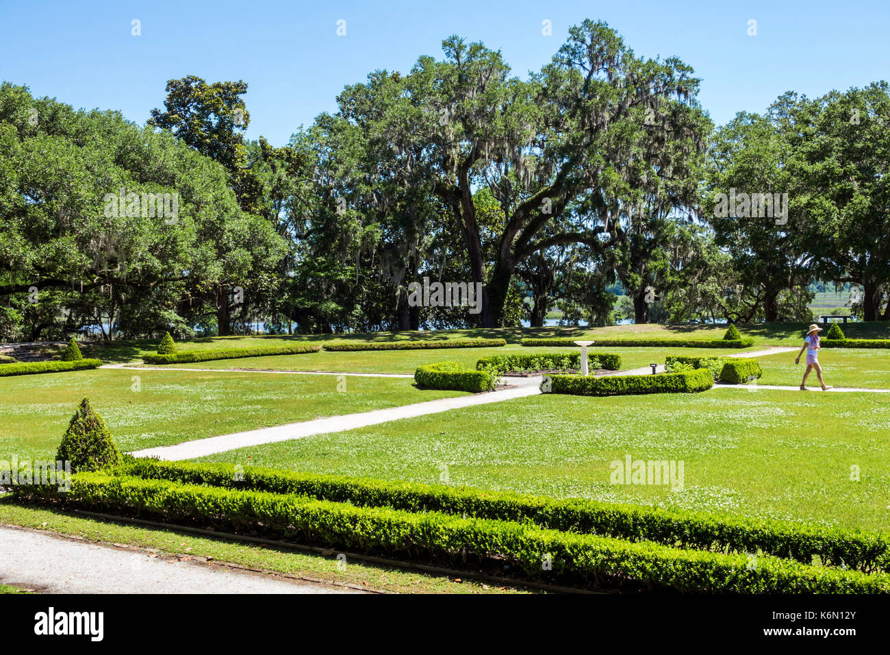 Charleston South Carolina,Middleton Place,Ashley River,rice plantation,antebellum,1730,garden,SC170514173 Stock Photo