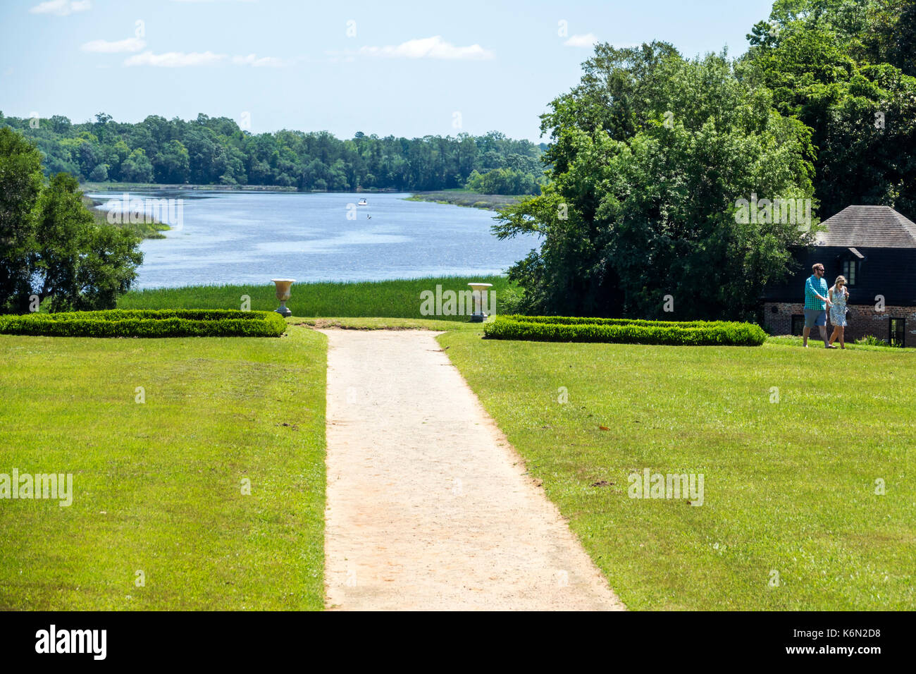 Charleston South Carolina,Middleton Place,Ashley River,rice plantation,antebellum,1730,garden,SC170514181 Stock Photo