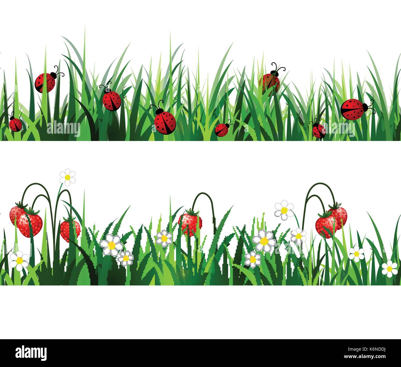Green Grass seamless set Stock Vector Image & Art - Alamy