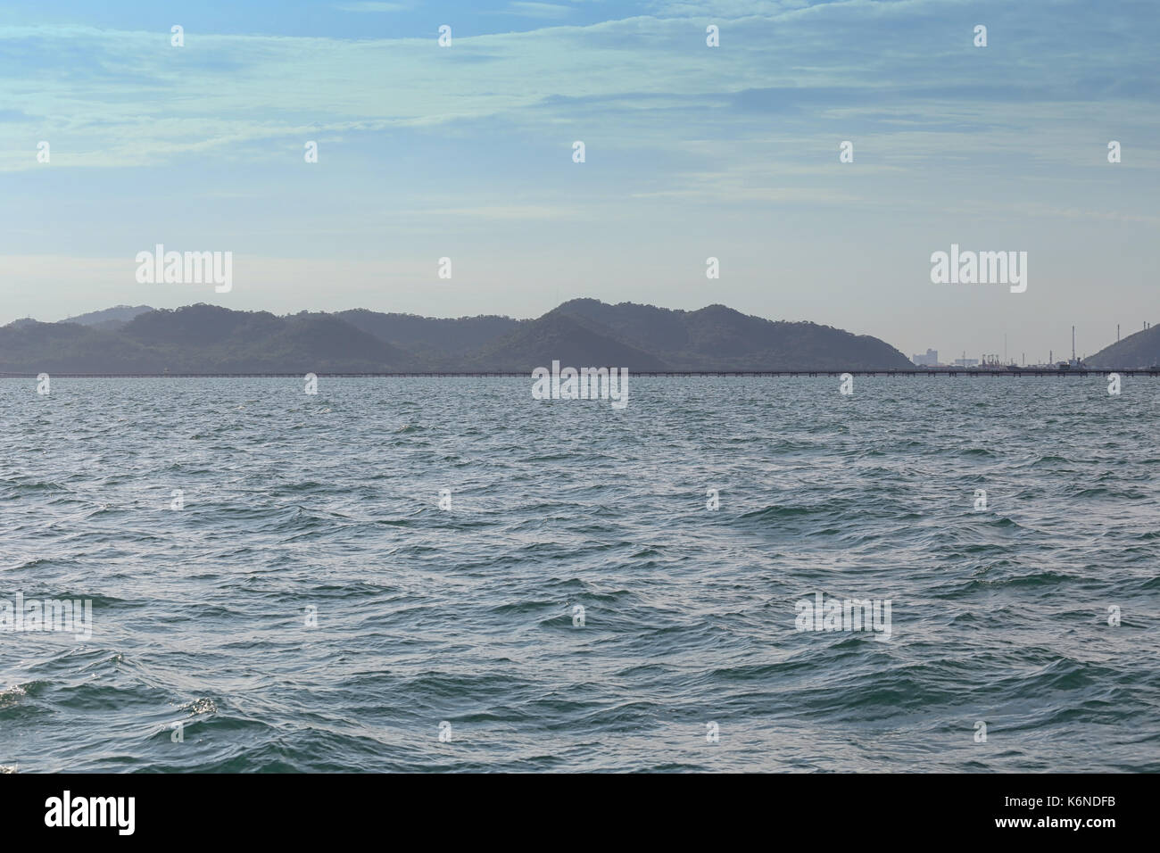 Deserted island in the sea of Tropical Area chonburi province in thailand. Stock Photo