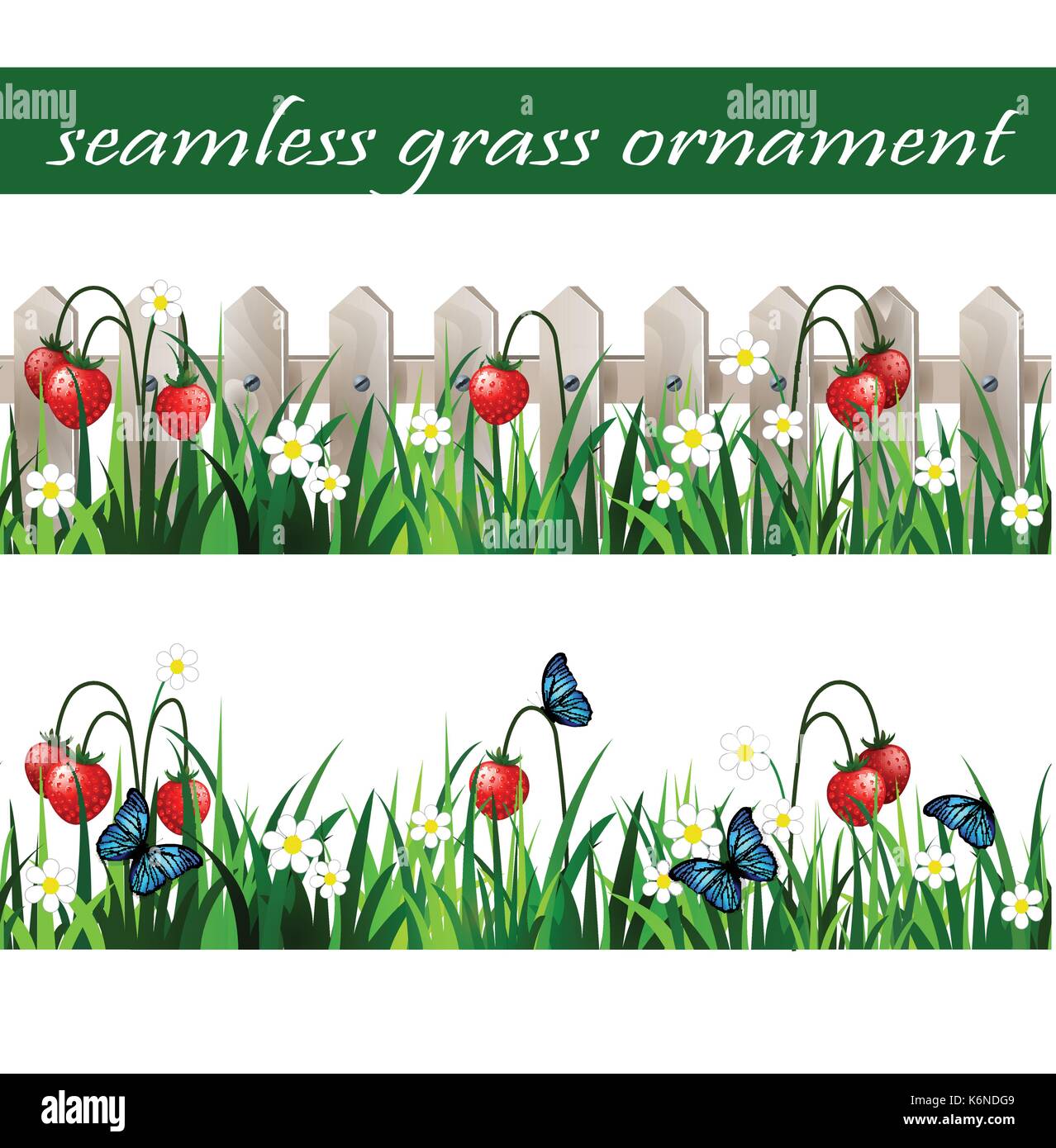 Green Grass seamless set Stock Vector Image & Art - Alamy