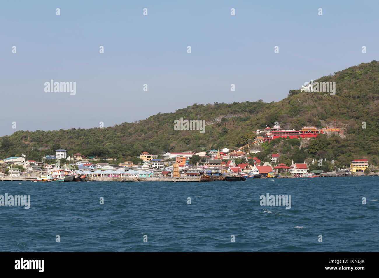 Deserted island in the sea of Tropical Area chonburi province in thailand. Stock Photo
