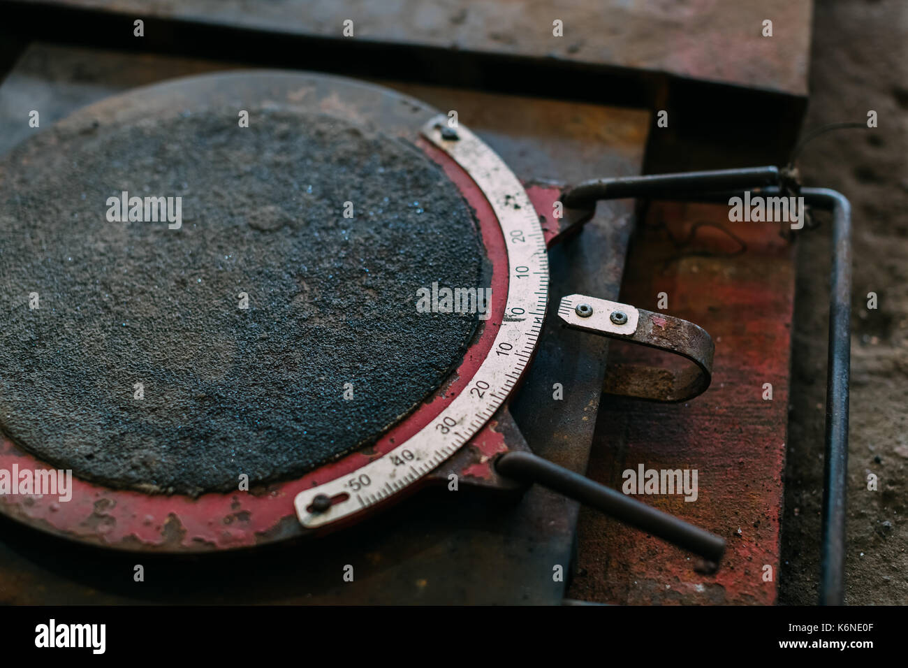 Old and mechanical instrument for measuring Stock Photo Alamy