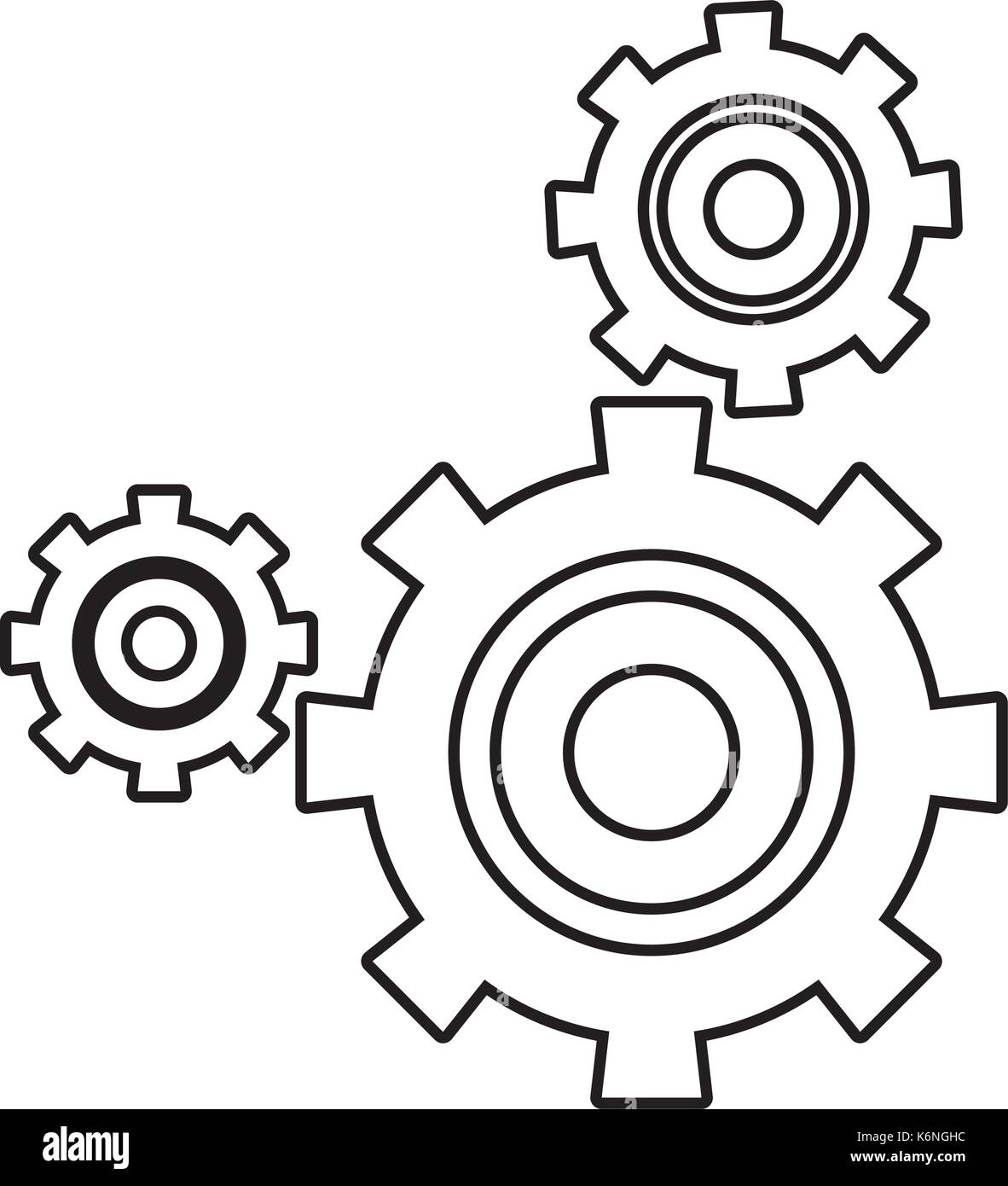 gear wheels icon Stock Vector Image & Art - Alamy