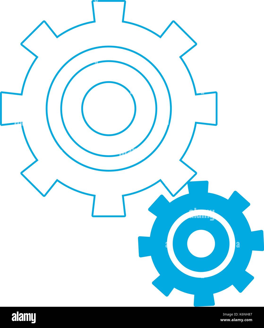 gear wheels icon Stock Vector Image & Art - Alamy