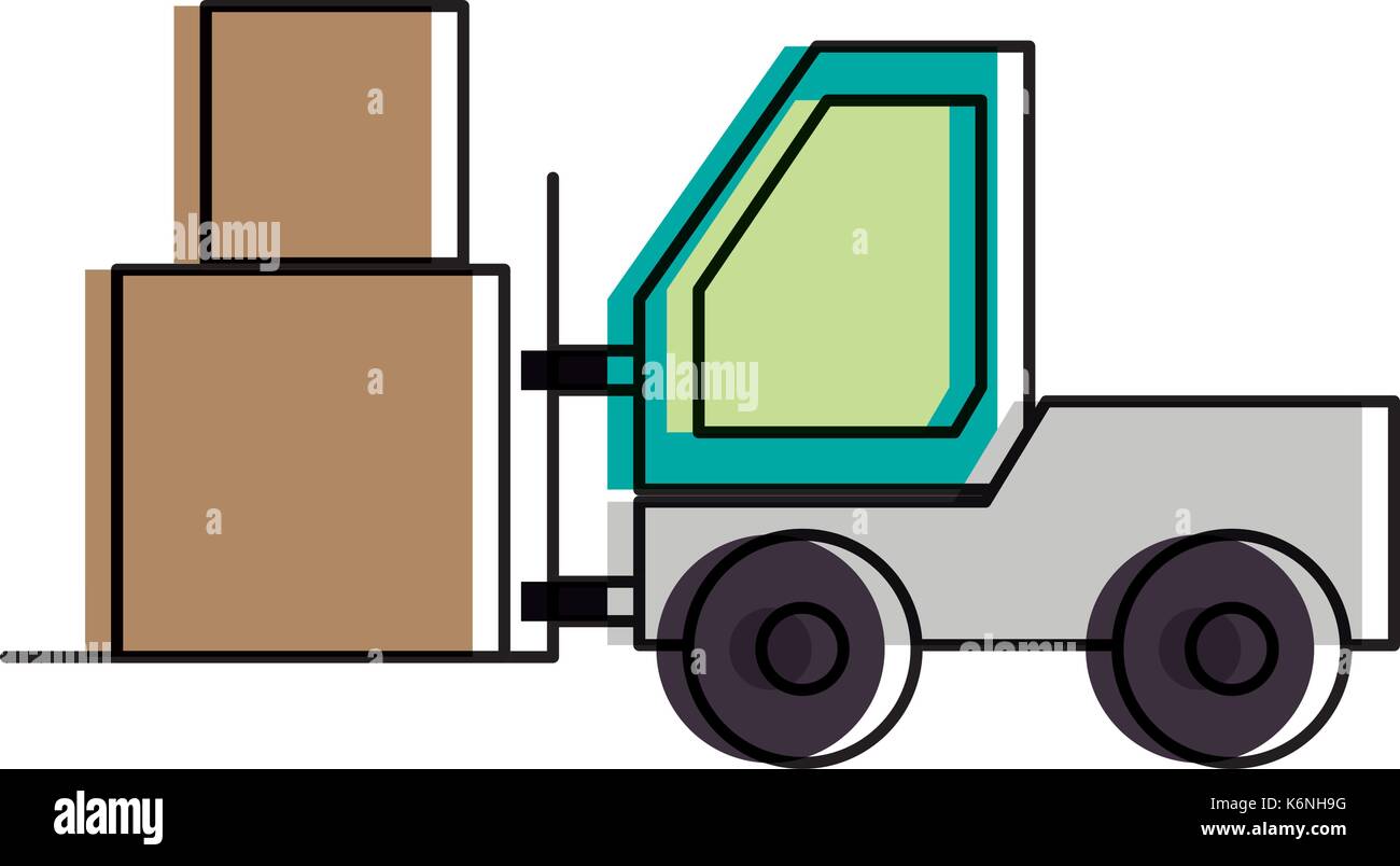 forklift truck icon Stock Vector Image & Art - Alamy