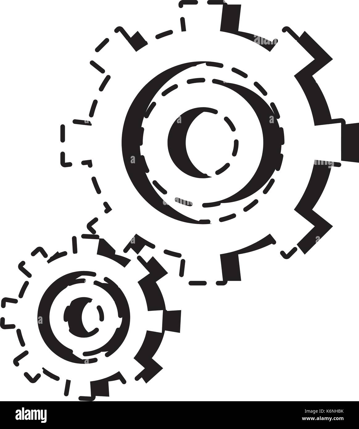 gear wheels icon Stock Vector Image & Art - Alamy