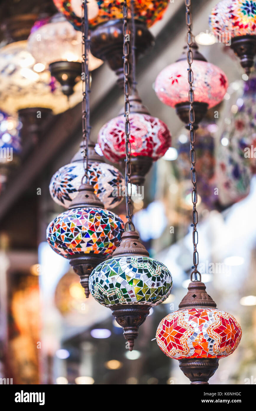Turkish mosaic chandelier hi-res stock photography and images - Alamy