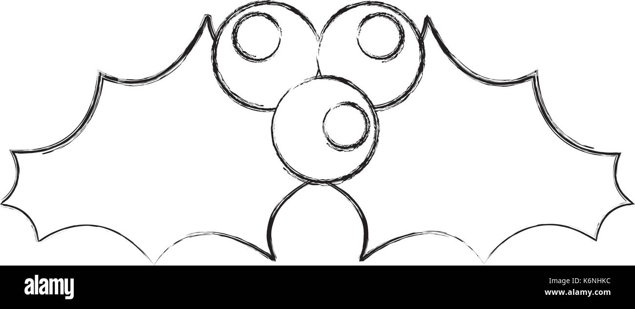 Holly leaf vector Black and White Stock Photos & Images - Page 2 - Alamy for Free Printable Holly Leaf Template