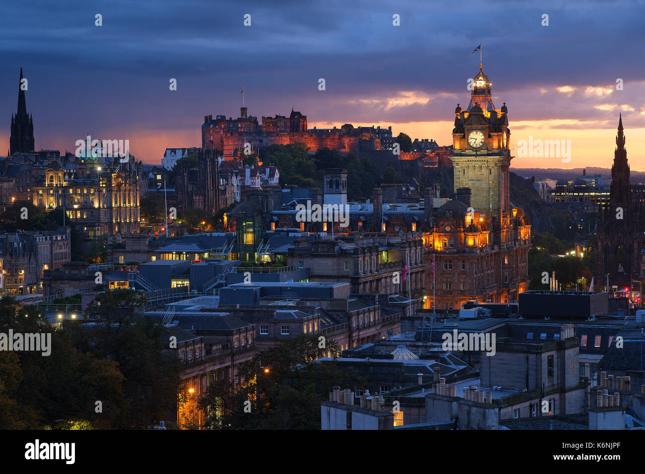 Calton Hill, Edinburgh, Scotland Stock Photo