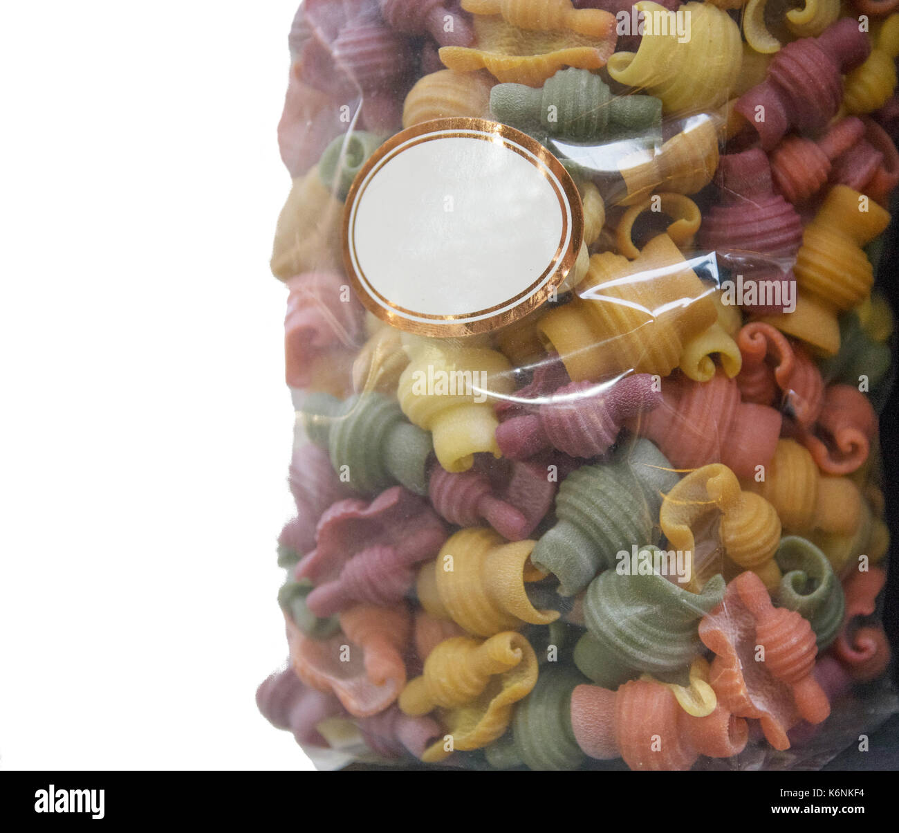 Colored dry italian pasta Stock Photo - Alamy