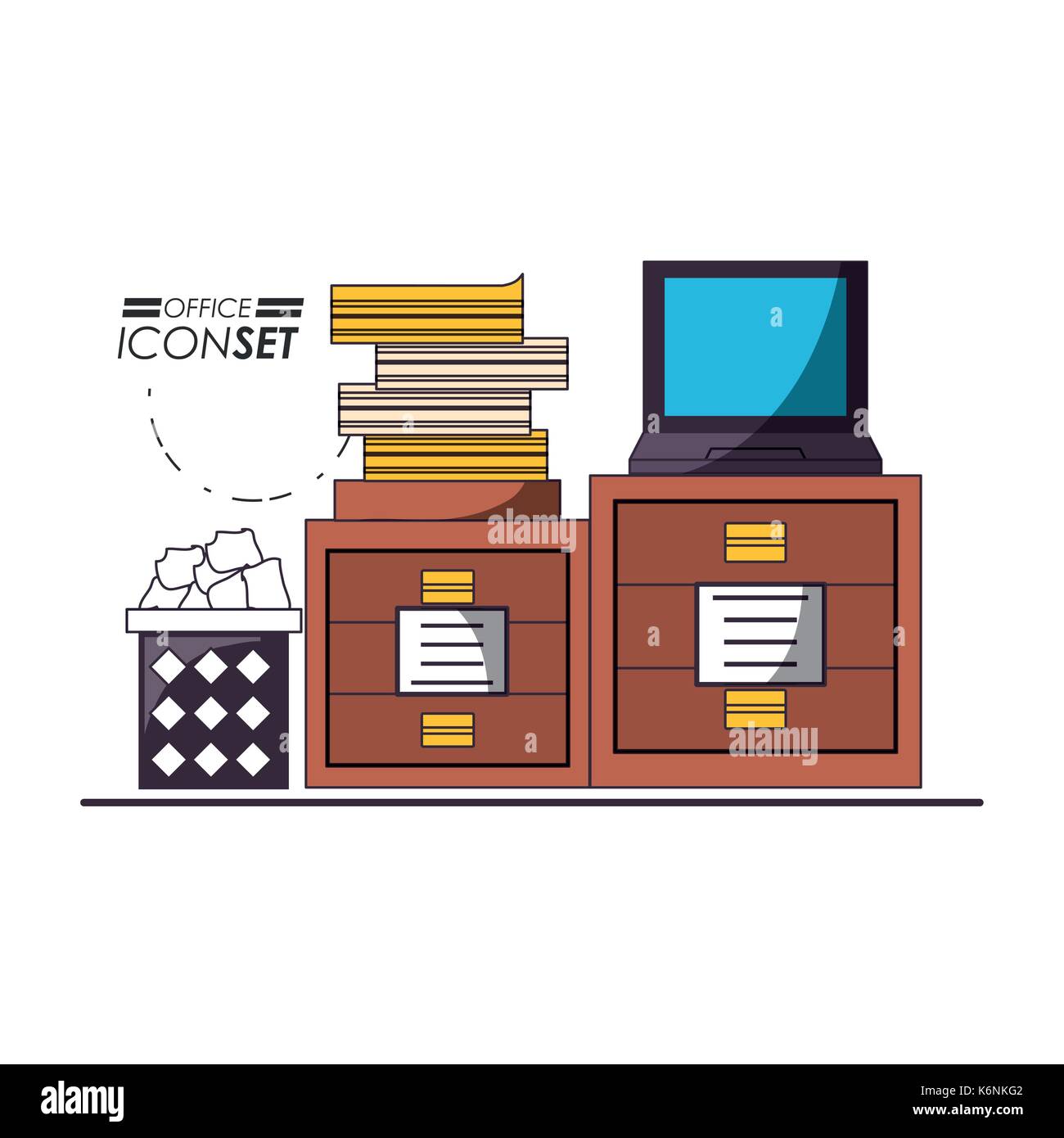 Office icon set design Stock Vector Image & Art - Alamy