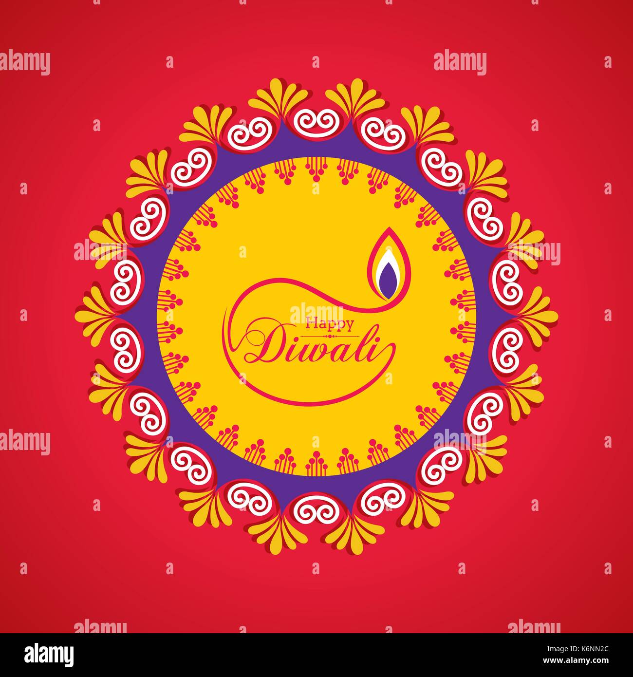 Illustration of Diwali utsav greeting or poster card Stock Vector Image