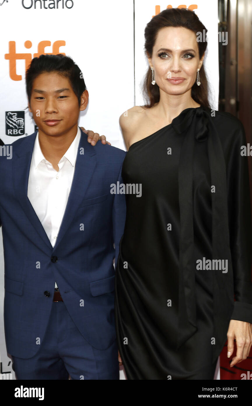 Toronto, Kanada. 11th Sep, 2017. Pax Thien Jolie-Pitt and Angelina Jolie attending the 'First They Killed My Father: A Daughter of Cambodia Remembers' premiere during the 42nd Toronto International Film Festival at Princess of Wales Theatre on September 11, 2017 in Toronto, Canada | Verwendung weltweit/picture alliance Credit: dpa/Alamy Live News Stock Photo