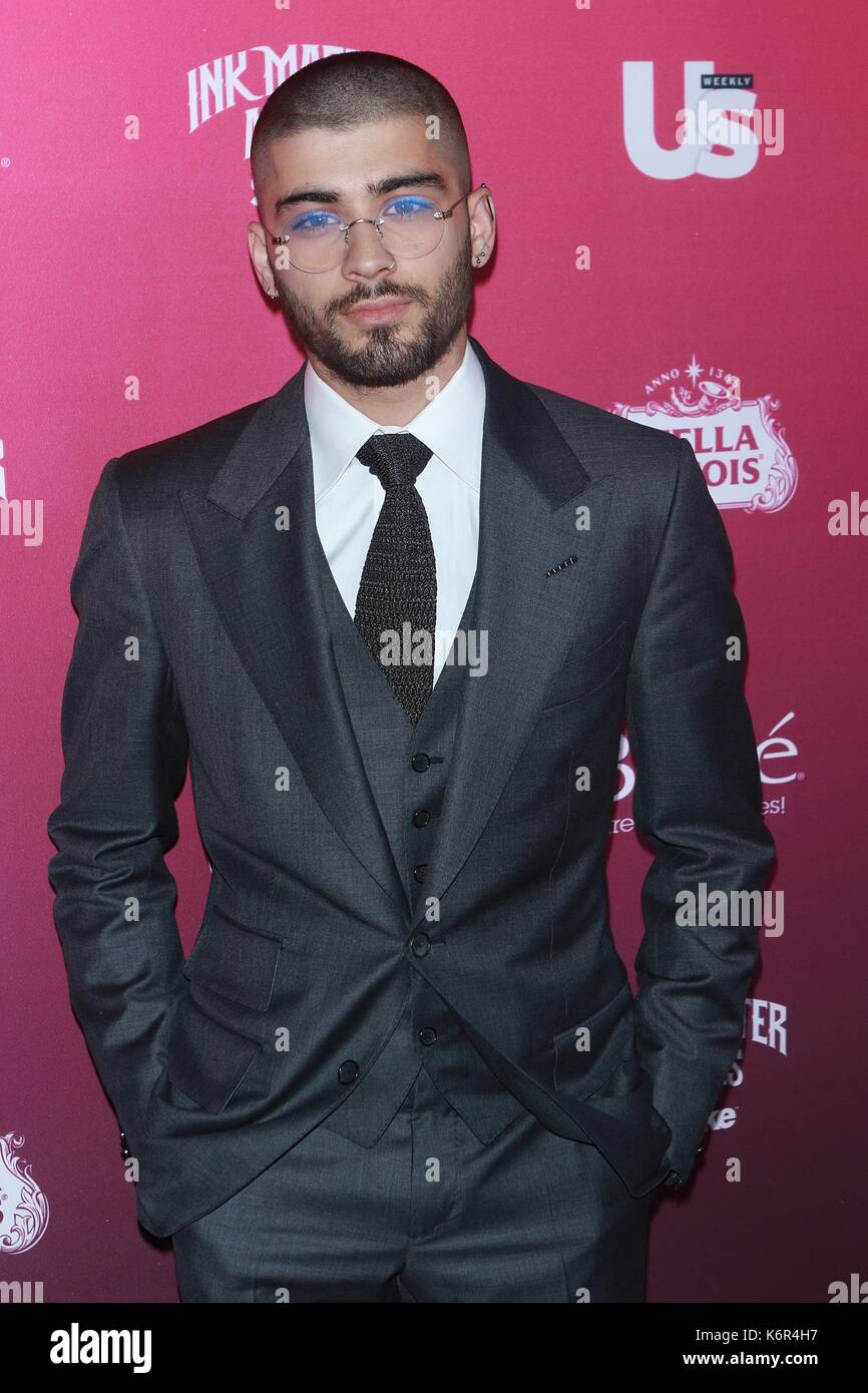 New York, NY, USA. 12th Sep, 2017. Zayn Malik at Us Weekly's Most Stylish  New Yorkers Party at The Jane on September 12, 2017 in New York City.  Credit: Diego Corredor/Media Punch/Alamy, image size:866x1390