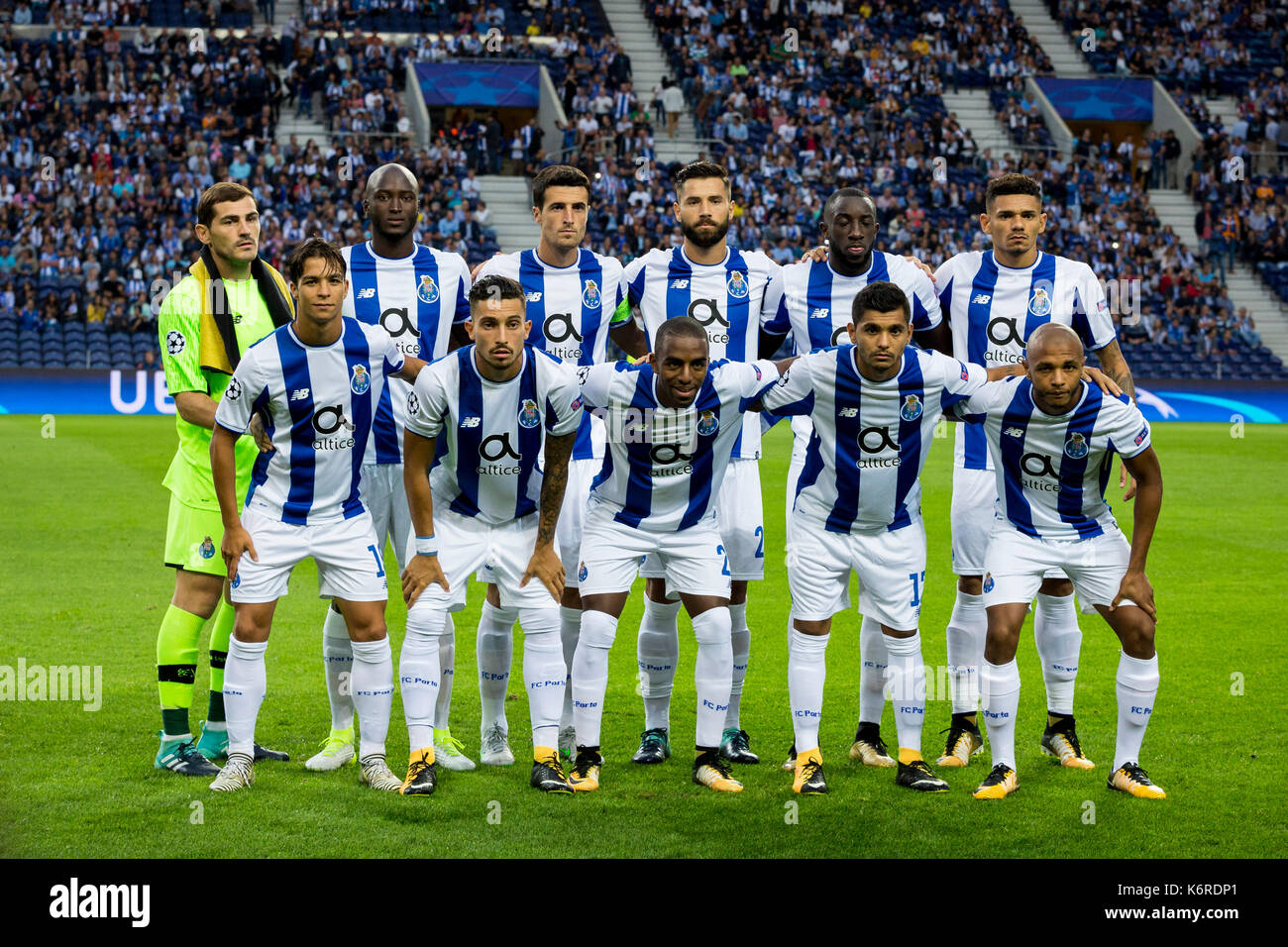 Porto, Portugal. 13th Sep, 2017. FC Porto team line up before the ...