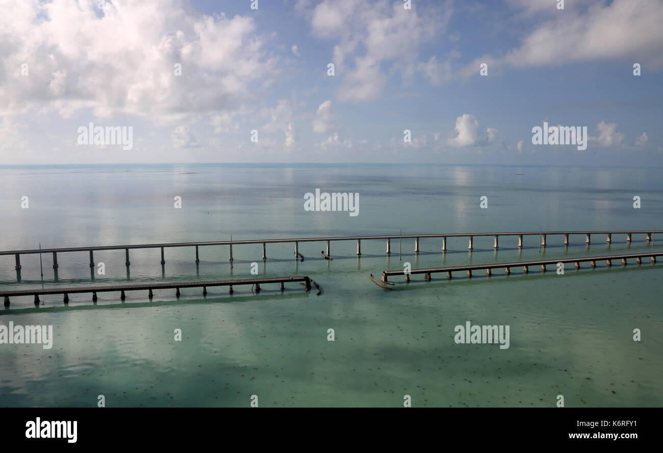 Duck Key, Florida, USA. 13th Sep, 2017. There was virtually no traffic