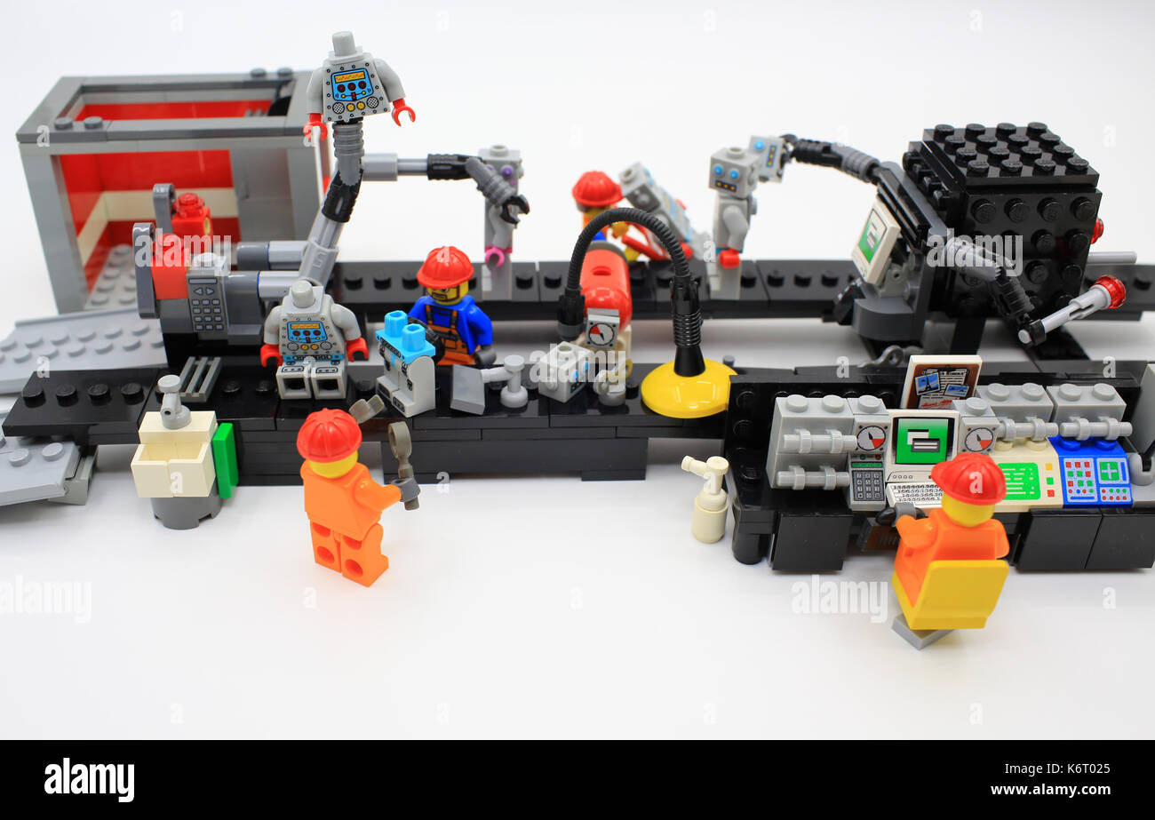 robot production line Stock Photo