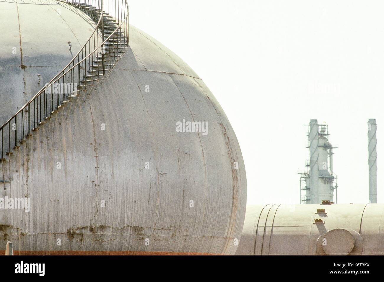 The world's largest oil refinery, oil storage tank farm and chief crude