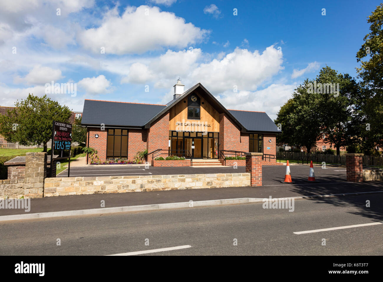 The new village hall at Chiddingstone Causeway, Tonbridge, Kent, UK Stock Photo