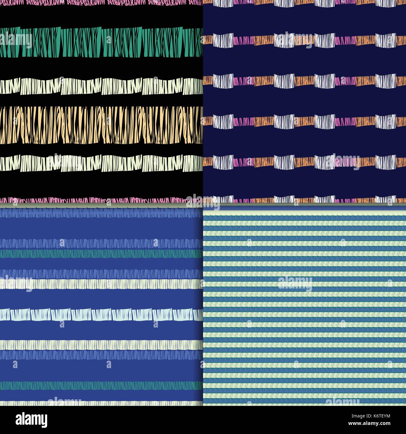 Abstract seamless pattern set Stock Vector Image & Art - Alamy