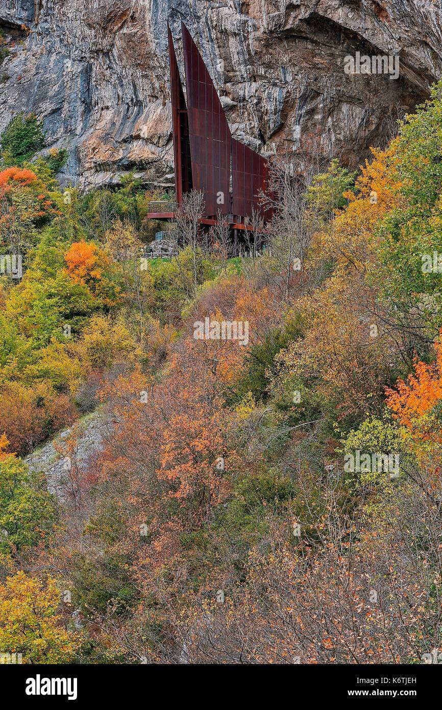 France, Ariege, listed at Great Tourist Sites in Midi Pyrenees, Regional Park Ariege Pyrenees, Niaux cavern, Niaux cave paintings Stock Photo