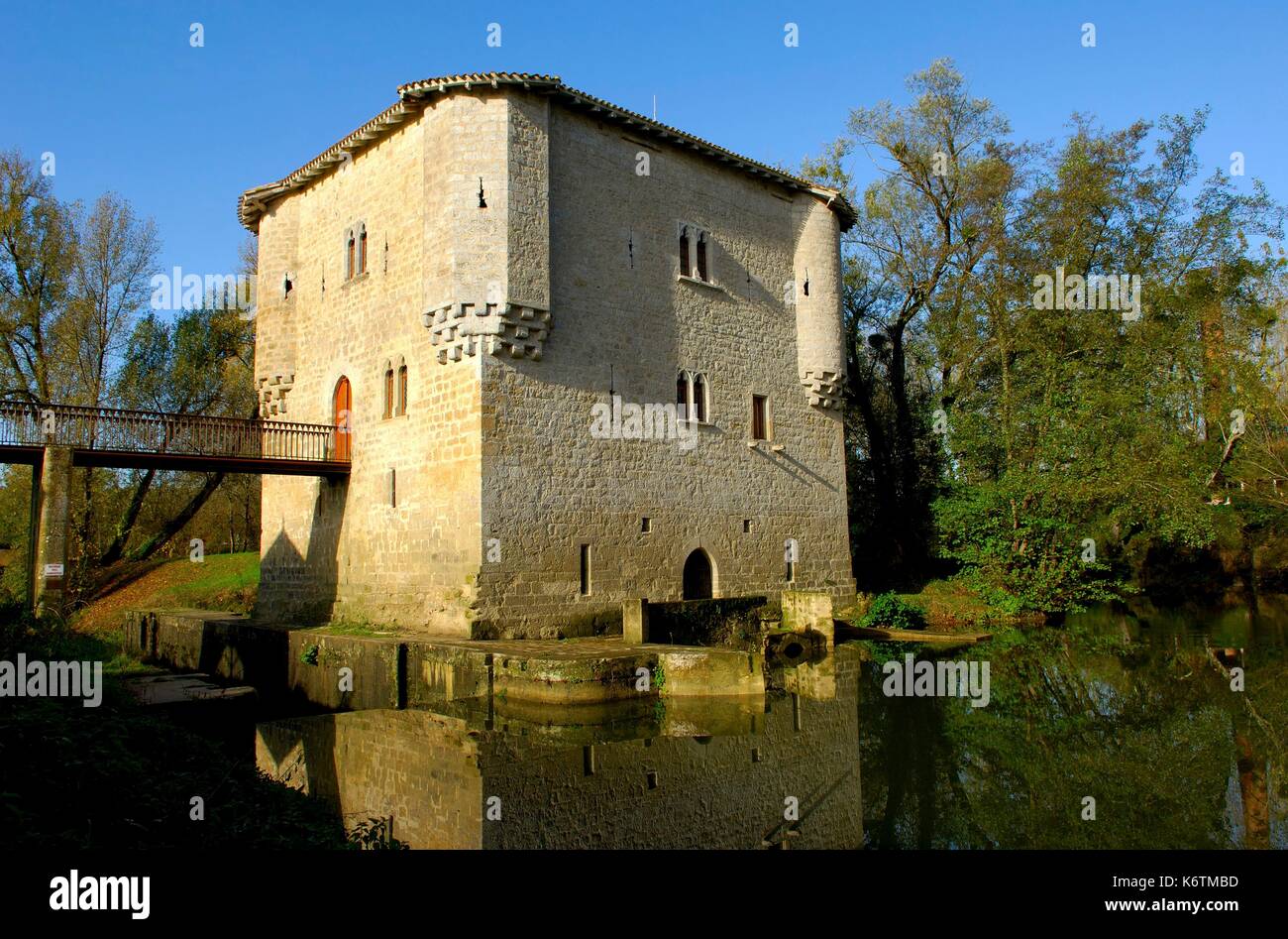 France, Gironde, Bagas, Moulin de Bagas (mill) Stock Photo