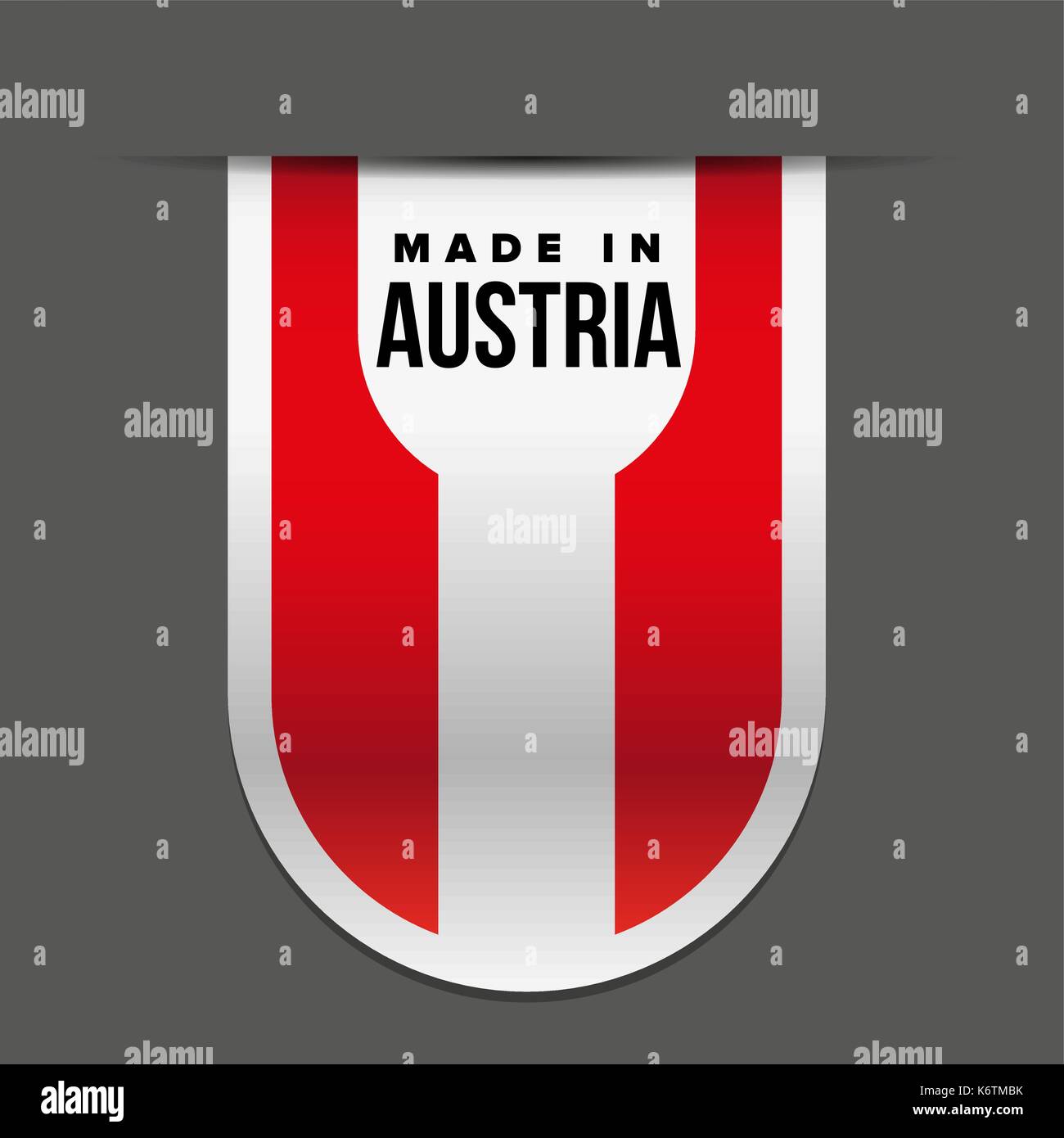 Made in Austria ribbon Stock Vector