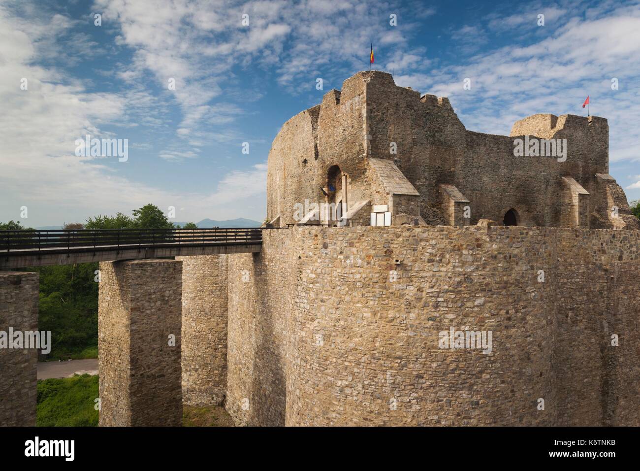 Neamt Citadel Ruins and Museum.Romania Editorial Image - Image of