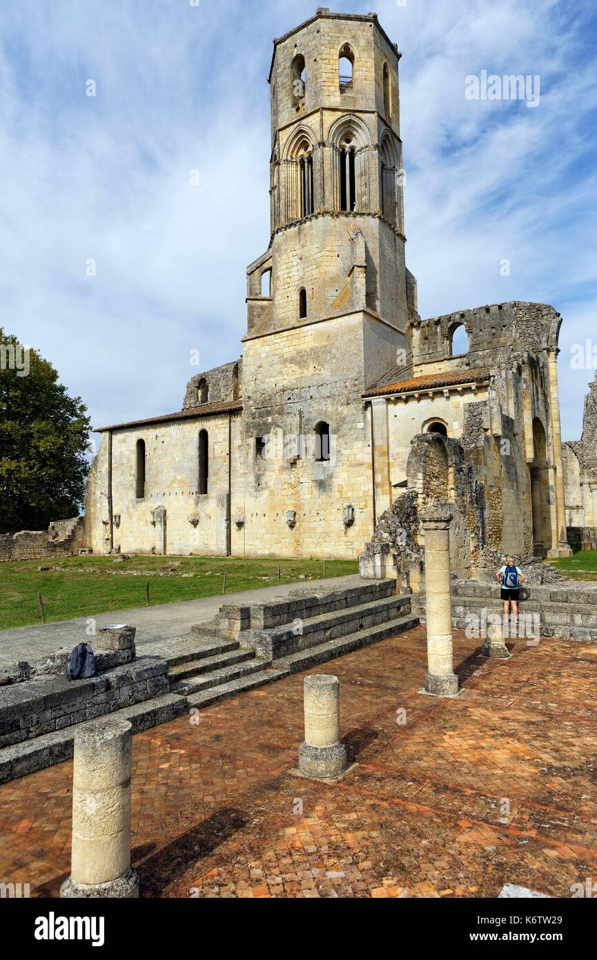 France, Gironde, La Sauve, Abbey of SauveMajeure, XIth century Stock