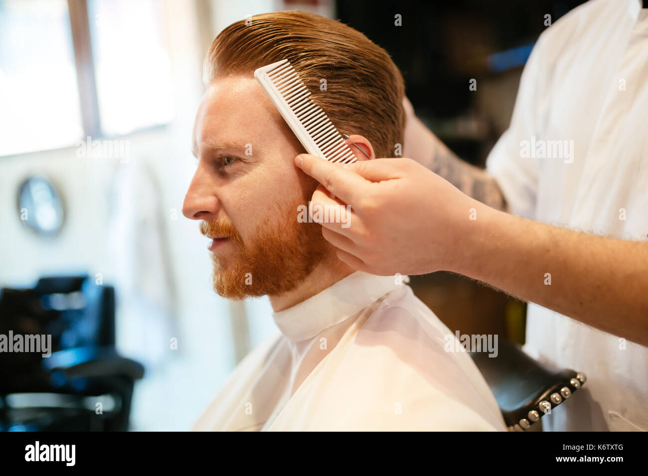 Hair Mustache Beard Treatment Stock Photo - Alamy