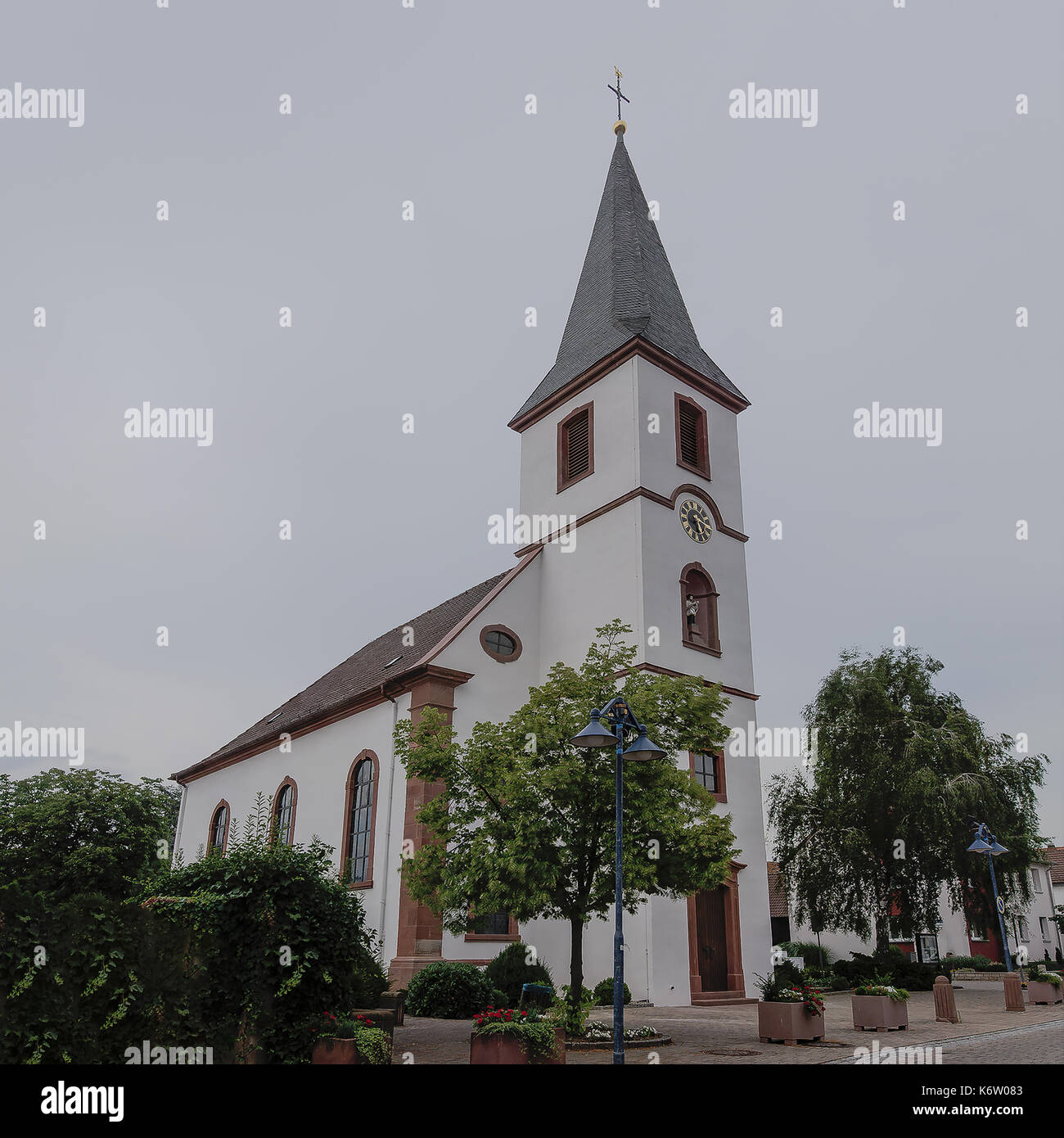 Hanhofen, GER - July 12, Kirche St. Martin, Dorfkirche. Stock Photo