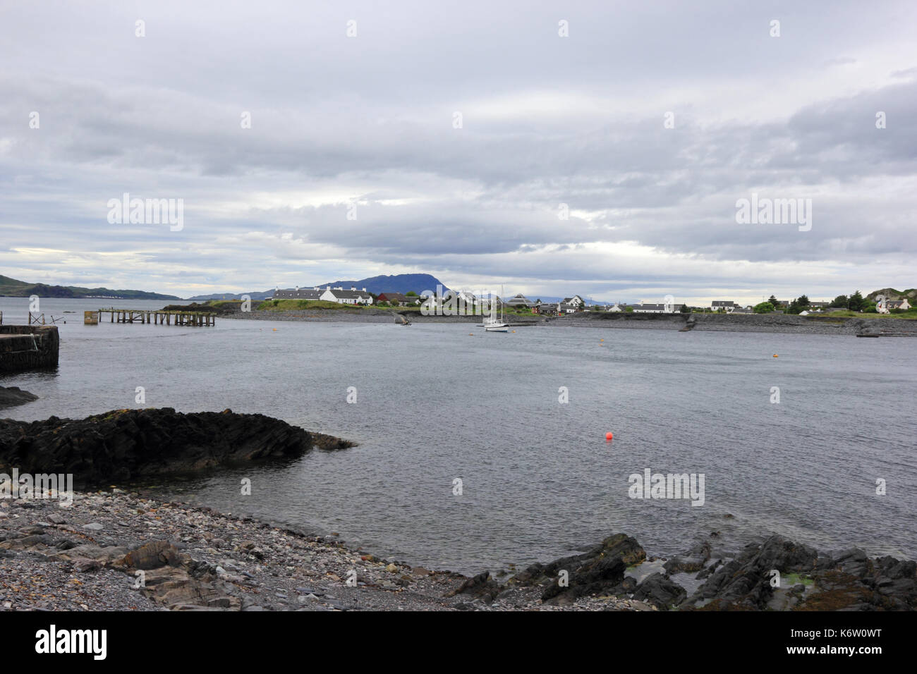 Isle of Easdale, from Ellenabeich, Isle of Seil, Argyll, Scotland Stock Photo