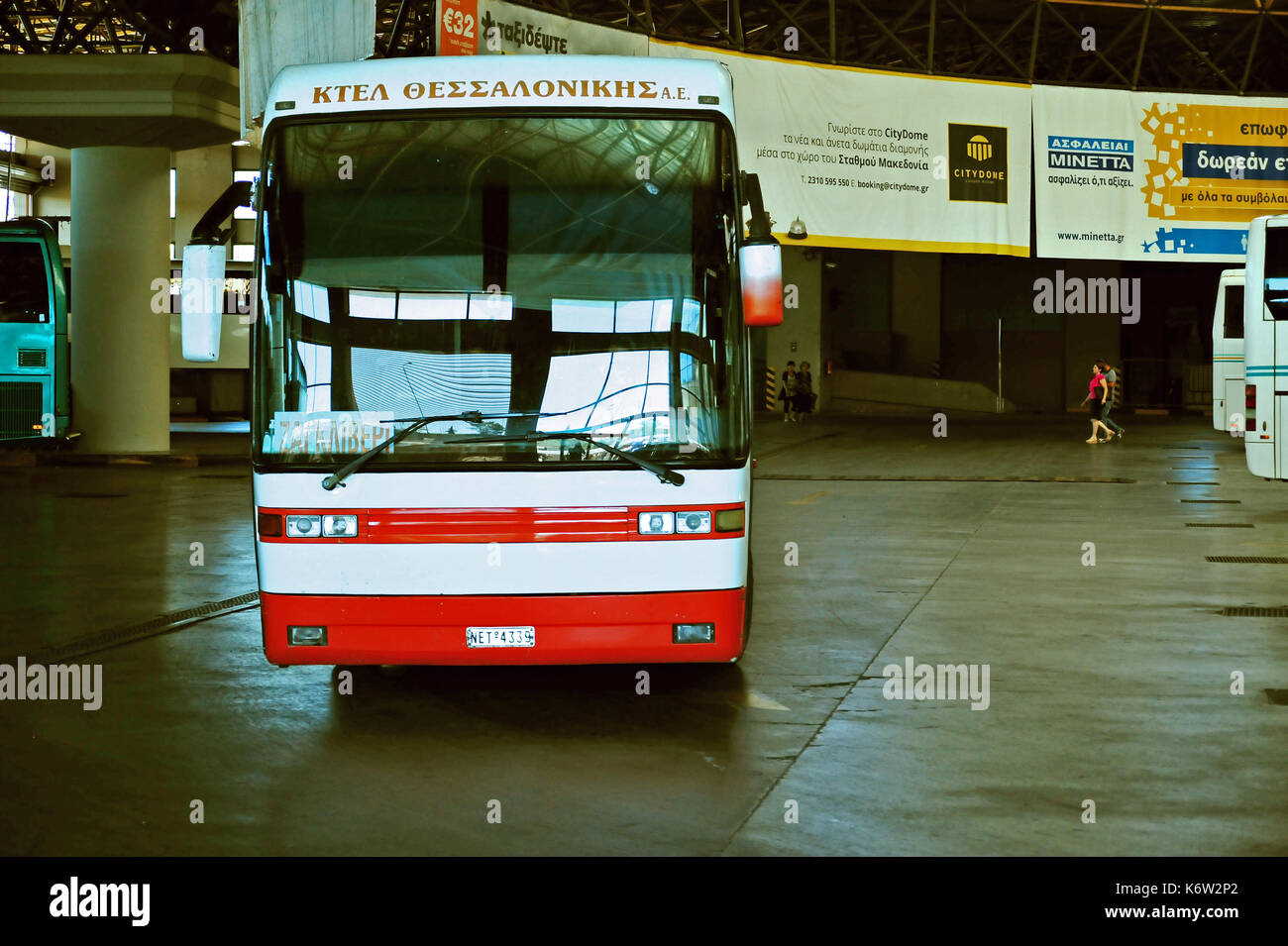 Central Bus Station Thessaloniki, Greece Stock Photo Alamy